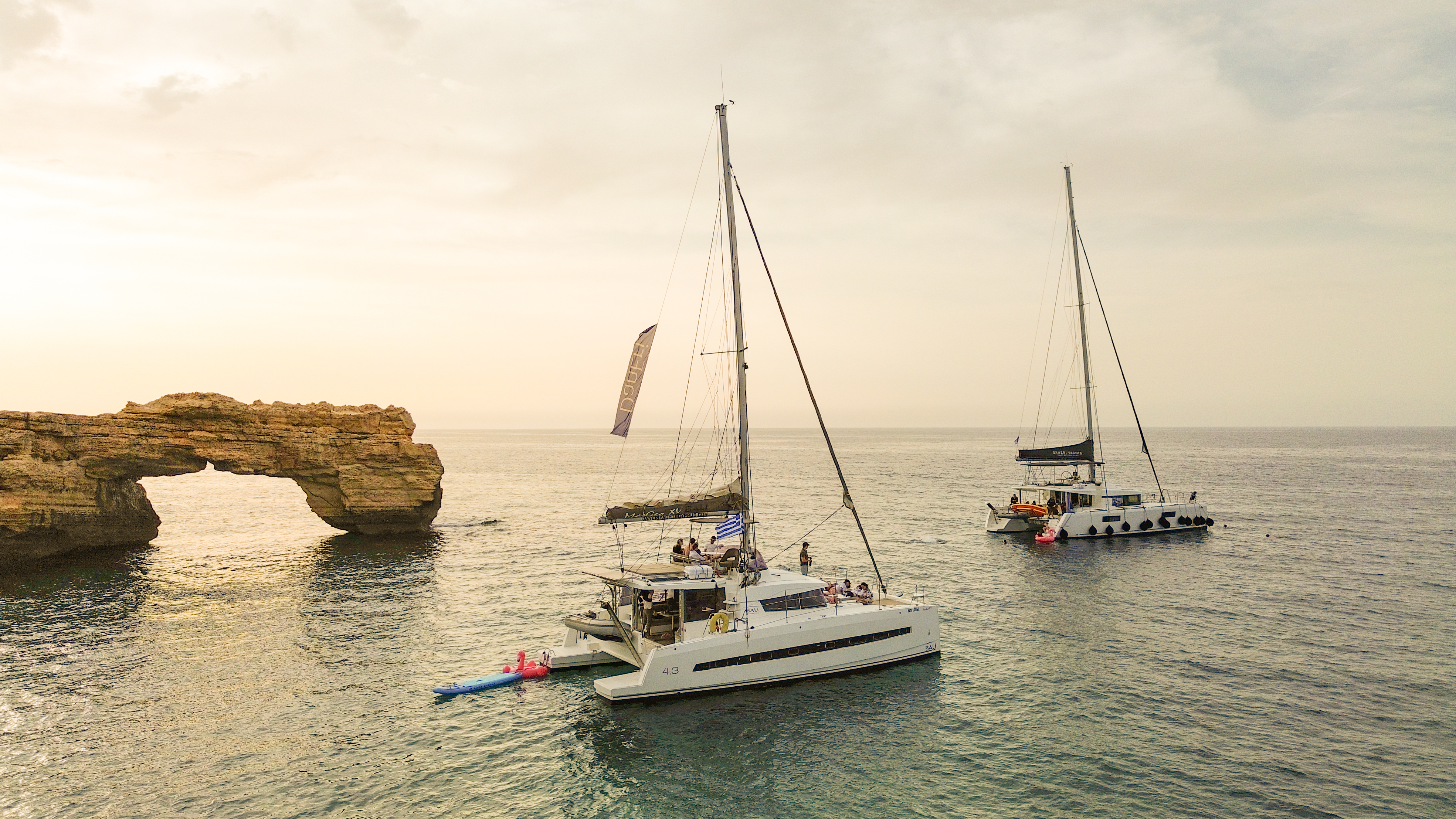 Sunset Luxury Catamaran Cruise to Scaleta from Rethymno